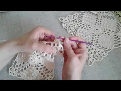 Видео: Квадратный мотив крючком. Часть 2.
