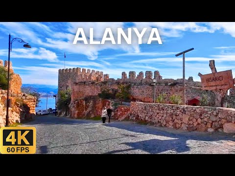 Видео: Тур на Автомобиле 4K: Аланья Турция 🇹🇷 | Путешествие по Городу