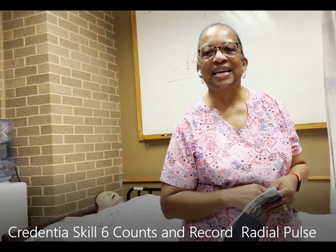 Видео: Credentia Skill 6: подсчёт и запись радиального пульса