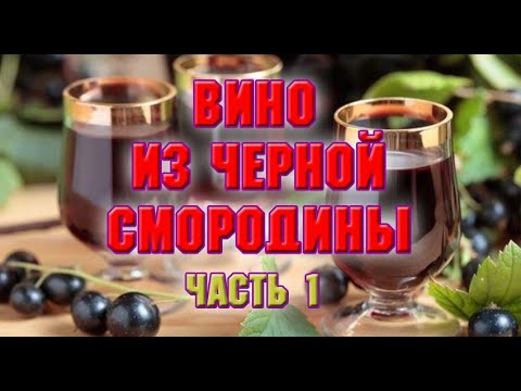 Видео: ВИНО ИЗ ЧЕРНОЙ СМОРОДИНЫ  Часть 1