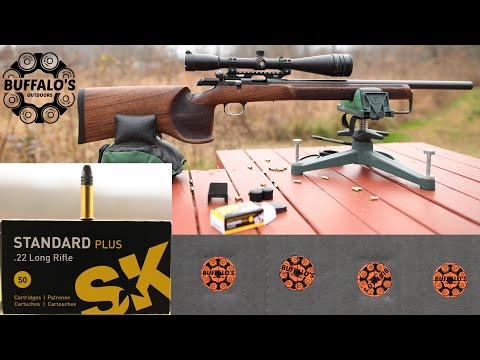 Видео: CZ 457 VARMINT MTR .22LR с SK STANDARD PLUS на 50 ярдов