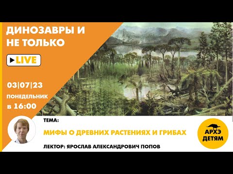 Видео: Занятие "Мифы о древних растениях и грибах" кружка "Динозавры и не только" с Ярославом Поповым