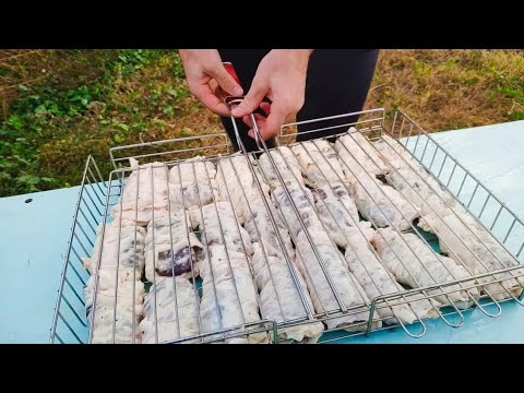 Видео: ЖАУ БАУР (ЖАЛ БАУР) шашлык из печени в жировой пленке