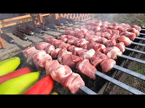 Видео: МЦВАДИ-МУЖСКОЙ ШАШЛЫК БЕЗ МАРИНАДА.