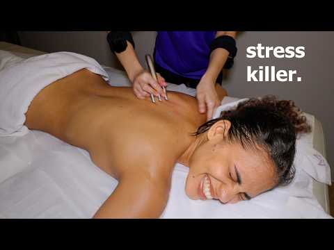 Видео: ASMR: Расслабляющий малазийский лимфодренажный массаж всего тела