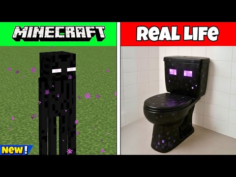 Видео: Мобы из Minecraft превращаются в реальность | Minecraft против реальной жизни!