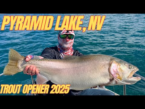 Видео: Пирамид-Лейк, Невада, открытие форели 2025 — Monster Cutthroat Trout
