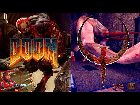 Видео: DOOM и QUAKE теперь находятся в одном измерении.