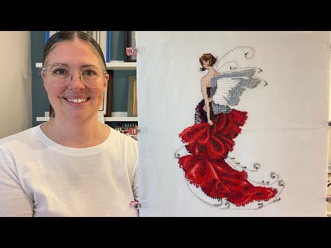 Видео: Flosstube Ноябрьский финиш ♥️ 🖤🤍 Poppy от Норы Корбетт 🤍🖤♥️