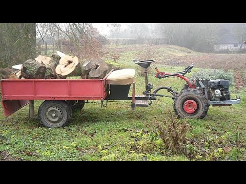 Видео: Установка руля на прицепе мотоблока