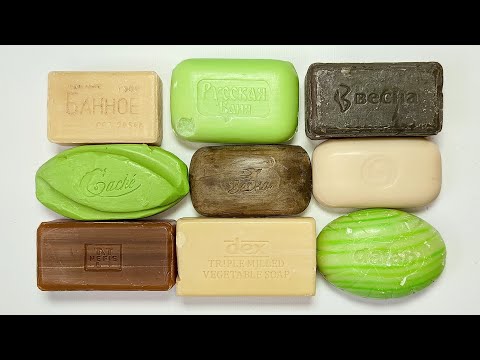 Видео: Cutting soap 🧼 Satisfying ASMR video 💤  Резка сухого мыла. Video for sleep