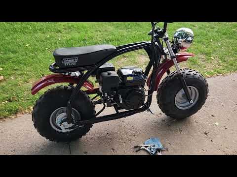 Видео: Устранение утечки топлива на мини-байке Coleman BT200X