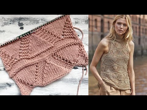 Видео: Очень простой, красивый ажурный узор.