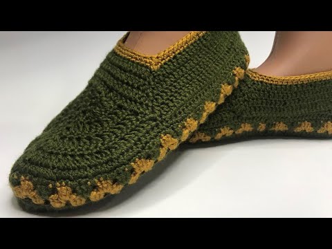 Видео: ✌🔥🌟ТАПОЧКИ НА КОЖАНОЙ ПОДОШВЕ💕🧶 ВЯЖЕМ КРЮЧКОМ👍ЧАСТЬ 1