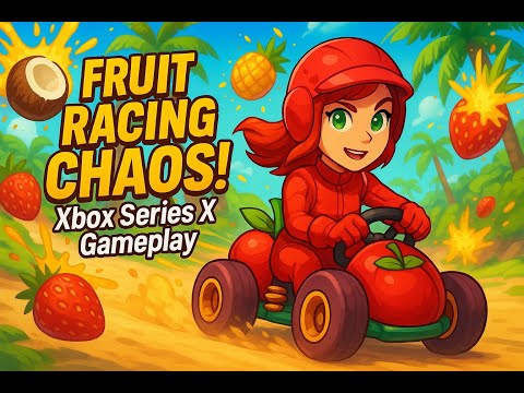 Видео: 🎮 All-Star Fruit Racing на Xbox Series X (gameplay) — Кокосовое безумие и фруктовая рулетка! 🍍🍓