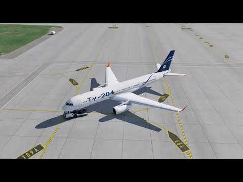 Видео: X Plane Ту 204 100В Питер - УФА