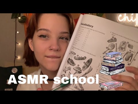 Видео: 🏫 ~ASMR school~ 🏫 Подготовка к экзаменам ASMR✨