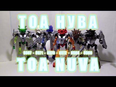 Видео: Обзор на BIONICLE - Тоа Нува (8566, 8567, 8568, 8570, 8571, 8572)