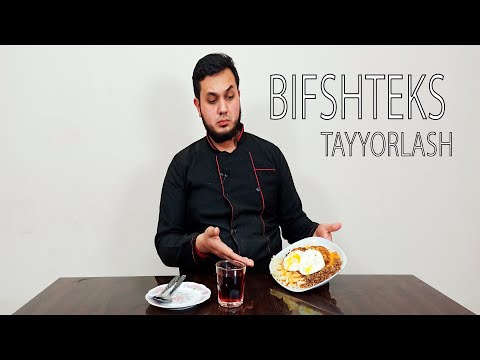 Видео: BIFSHTEKS TAYYORLASH//КАК ПРИГОТОВИТЬ БИФШТЕКС//BIFSHTEKSUY SHAROITIDA