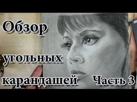 Видео: Обзор угольных карандашей. Часть 3. Faber Castell, Generals, Nitram