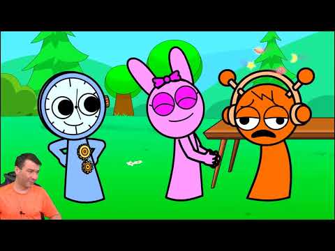 Видео: СПРУНКИ НАУЧИЛИСЬ ОСТАНАВЛИВАТЬ ВРЕМЯ 😨 Поппи, Sprunki, Игра в кальмара, Цифровой цирк Влад Family