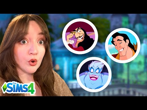 Видео: Перемещение ВОСЬМИ злодеев Disney на ОДИН участок в Sims 4