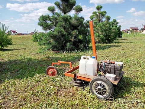 Видео: Косилка на радиоуправлении из гироскутера!
