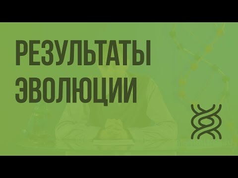 Видео: Результаты эволюции: многообразие видов и приспособленность организмов к среде обитания. Видеоурок