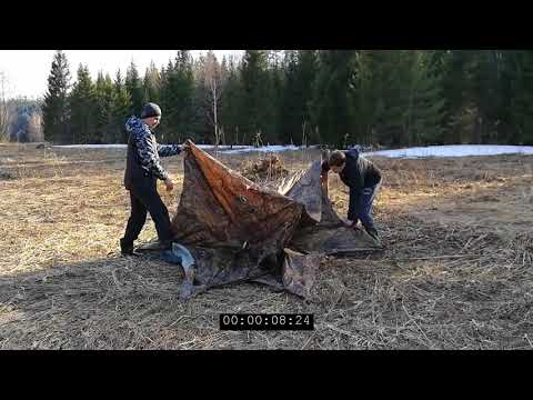 Видео: берег палатка Пентагон и Кубоид 4.40