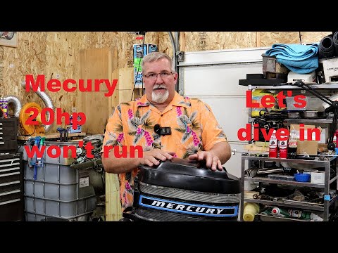 Видео: Mercury 20 л.с. 1975 года, часть 1, пинается и умирает. Можно ли его вернуть?