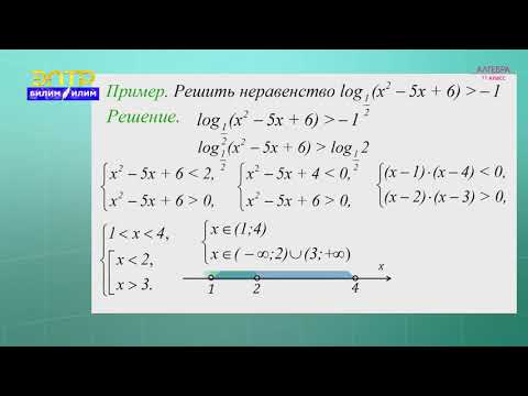Видео: 11-класс | Алгебра  | Логарифмические неравенства. Способы решения