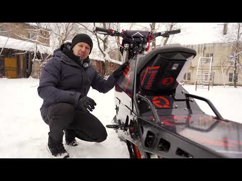 Видео: Электро сноубайк ELIQ Горник топ версия