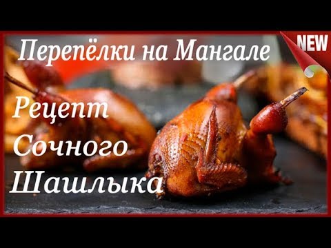 Видео: Перепёлки на Мангале!!! Рецепт. Сочный шашлык из Перепелов на углях