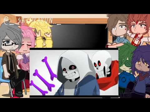 Видео: реакция клонов 13 карт на Undertale(sans ay) #13card #undertale #gachaclub