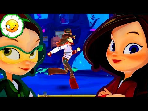 Видео: Сказочный патруль: приключения 2 #4   Девчонки, надо догнать злодея Карабаса! Мультик игра