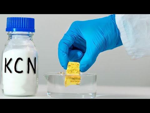 Видео: Я растворил золотой слиток в растворе цианида калия!