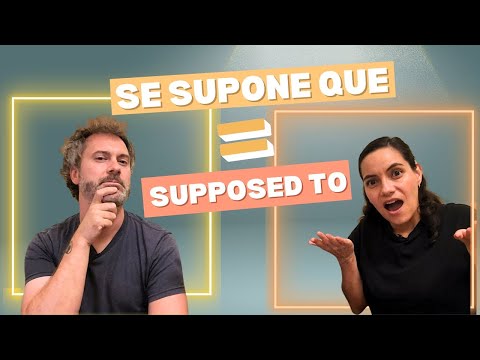 Видео: Как сказать «Supposed To» на испанском языке (в прошедшем и настоящем времени)