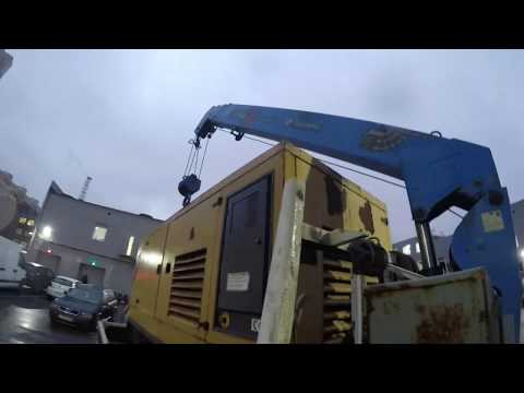 Видео: Бодрый малыш.Mitsubishi Canter в работе.Мини Манипулятор