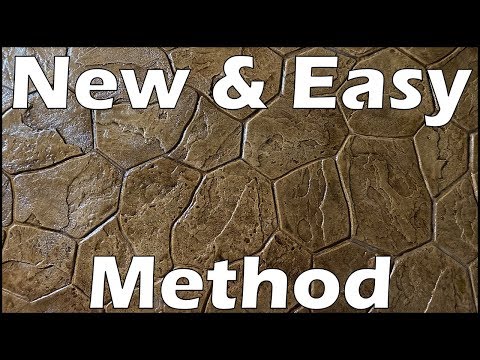 Видео: Штампованный бетонный пол | Сделай сам