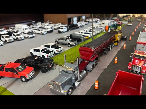 Видео: 1:64 Автомобильная диорама — Укладка дорожного покрытия