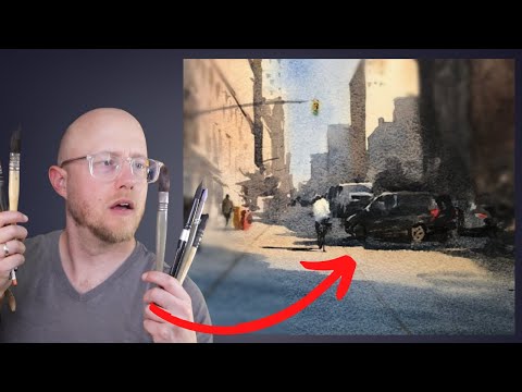 Видео: ПЕРЕСТАНЬТЕ ЭТОГО ДЕЛАТЬ, чтобы рисовать более реалистичные тени акварелью