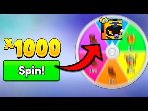 Видео: Кручу 💎Алмазное Колесо 1000 Раз в Pet Simulator 99 #roblox