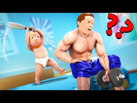 Видео: РЕБЕНОК ВЫРУБИЛ ПАПУ КАЧКА