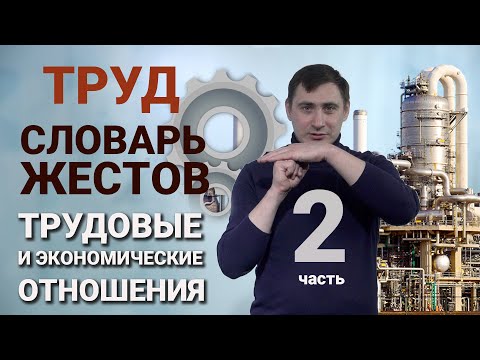 Видео: Словарь РЖЯ:: Труд и экономические отношения - часть 2