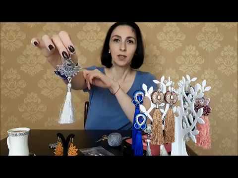 Видео: Серьги-кисти в технике фриволите мастер класс. Tatting earrings