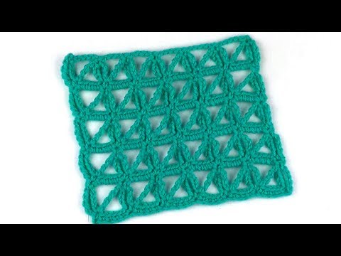 Видео: Узор Сеточка с диагоналями