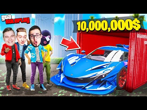 Видео: БИТВА КОНТЕЙНЕРОВ! ПОБЕДИТЕЛЬ ЗАБИРАЕТ ВСЕ! 4 КОНТЕЙНЕРА - 4 РАНДОМНЫЕ МАШИНЫ! (GTA 5 RP)