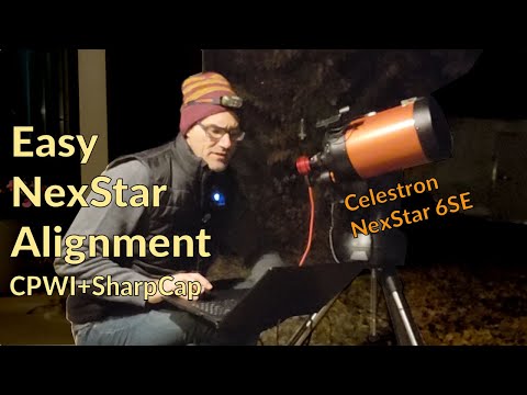 Видео: Как настроить телескоп Celestron NexStar (пошаговое руководство CPWI/SharpCap с использованием Ne...