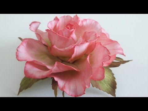 Видео: Ручная работа! Роза из фоамирана! часть №1 How to make a rose from foamirana! Part №1