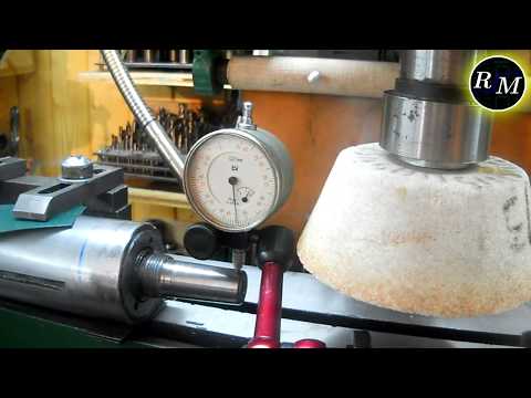 Видео: 2М112  Шлифовка конуса сверлильного станка на НГФ. Устраняем биение.